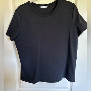 Zara - 100% Cotton - Black Tee